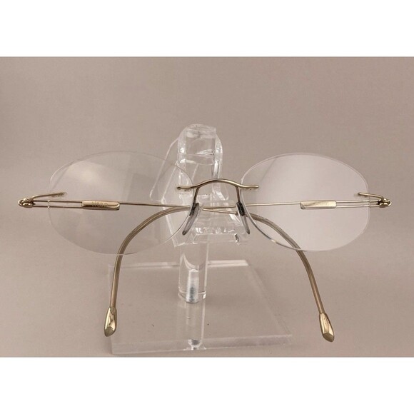 Silhouette 7534 20 6076 Gold Titanium Eyeglasses Austria 17-140 w/Furla Case 4pc main image 4